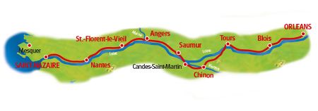 Maps Loire-Radweg