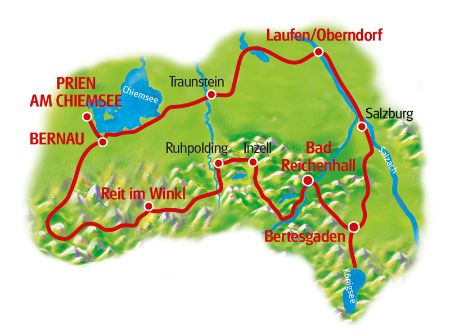 Chiemgau - Karte
