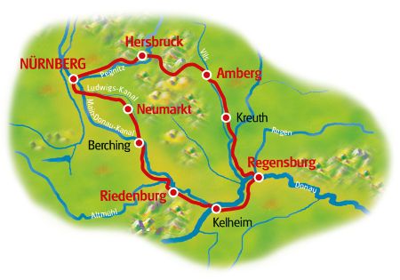 Nürnberg Umgebung - Karte