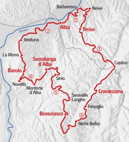 Wandern Piemont Karte