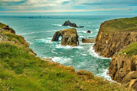 Coastal landscape in Cornwall