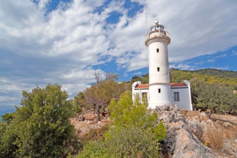 Lighthouse at the Mediterranean