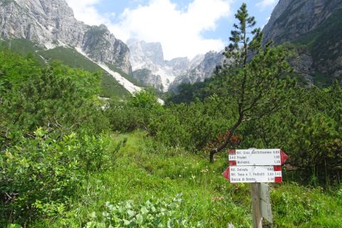 Berglandschaft der Brenta Dolomiten