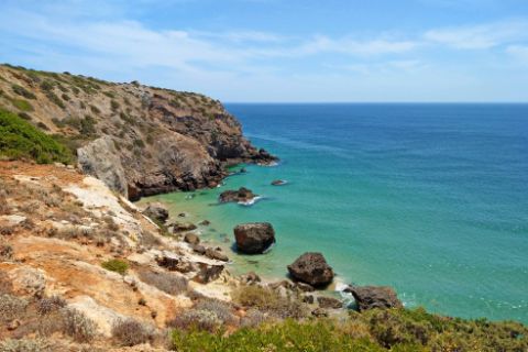 Coastal formations in the Algarve