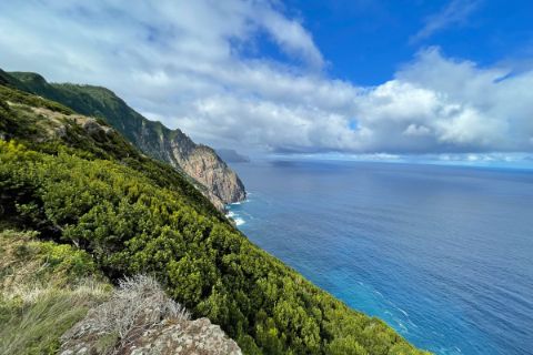 Scenic view while hiking on the northern coast of Madeira