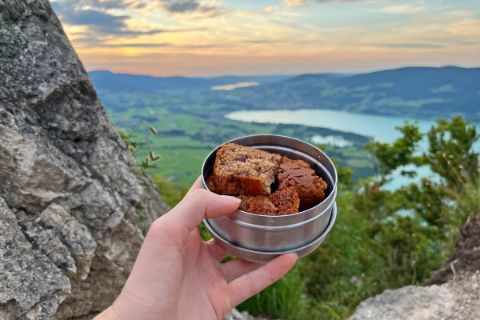 Healthy hiking snack