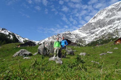 Thomas beim Wandern in den Bayerischen und Salzburger Alpen