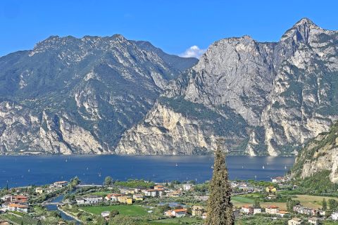 Lake Garda mountain panorama