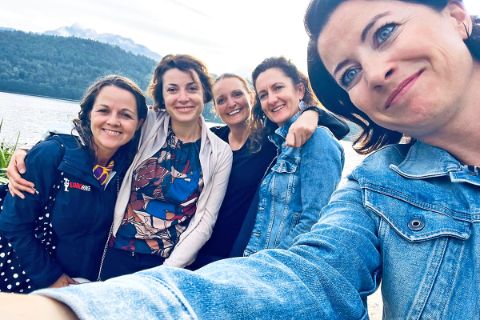 Group selfie in Levico Terme
