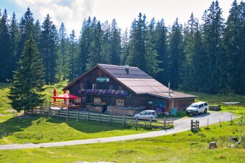 Huberhütte alpine hut on the Postalm
