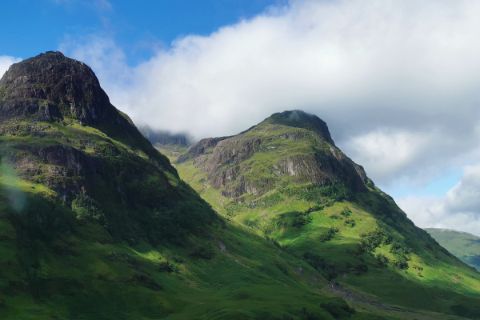 Das Glen Coe-Tal in den schottischen Highlands
