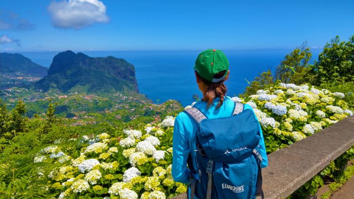 Hiker in Madeira