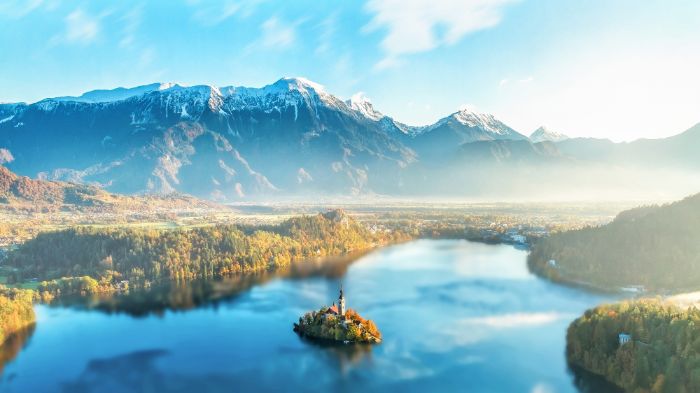 Bleder Lake in Slovenia