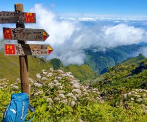 Stunning panoramic view while hiking on Madeira