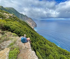 Ausblick beim Wandern an der Nordküste auf Madeira