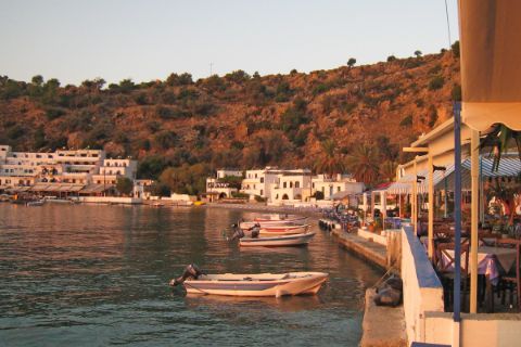 The port of Loutro in the early morning