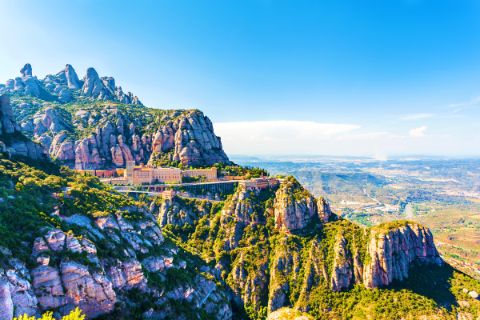 The impressive mountains Montserrat