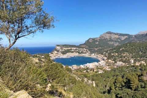 View down to Pt. Soller while hiking