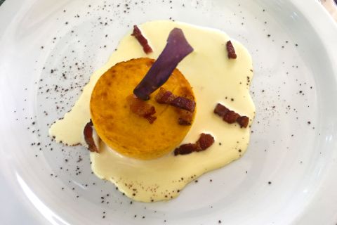 Typical dish with polenta