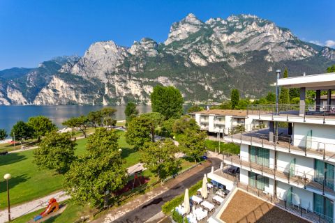 Bergblick im Hotel Bellariva in Riva del Garda 