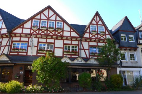 Half-timbered houses along the Rhine Trail