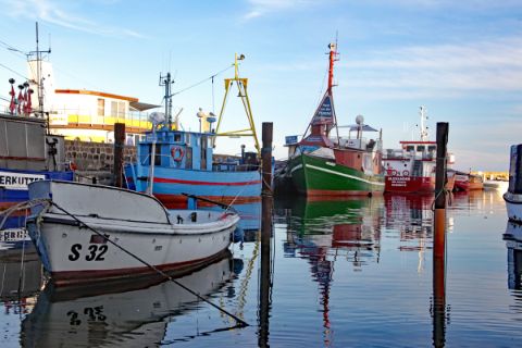 Fisher harbor in Ruegen