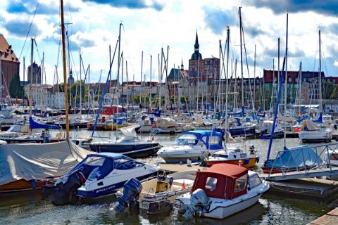 Harbour in Stralsund