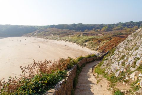 Hochwanderweg entlang der Küste Pembrokeshire Wales