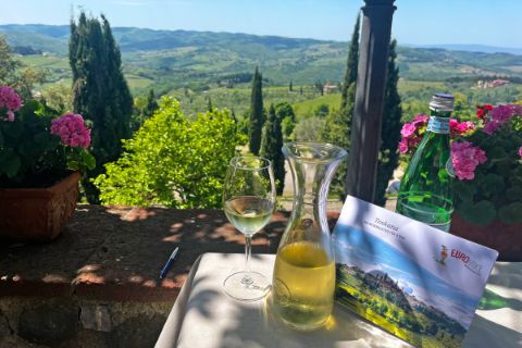 Lunch stop at Il Vesocino Restaurant in Tuscany