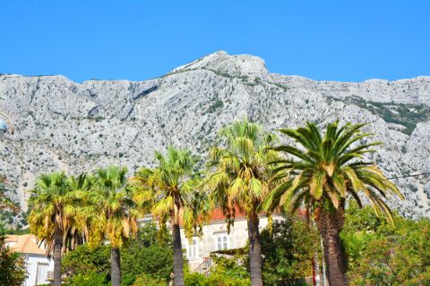 Croatian mountains on an island