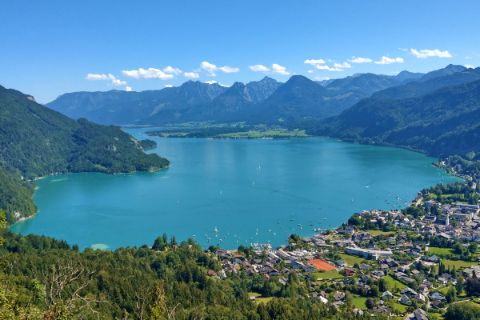 Panoramic view over the Wolfgangsee