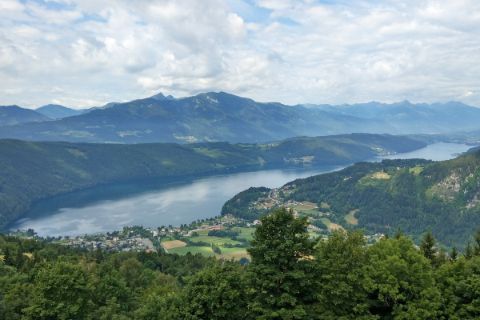 Panorama on Döbriach and the Millstättersee