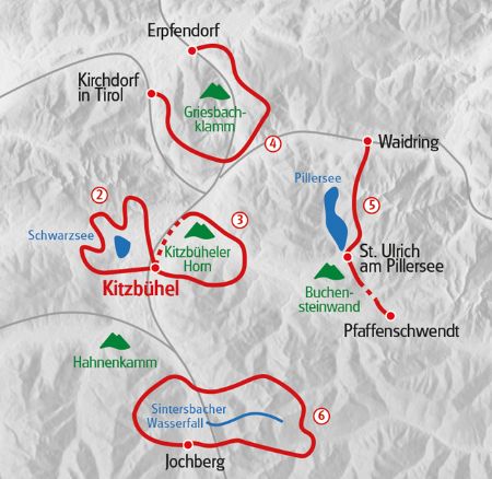 Kitzbühel Map Hiking