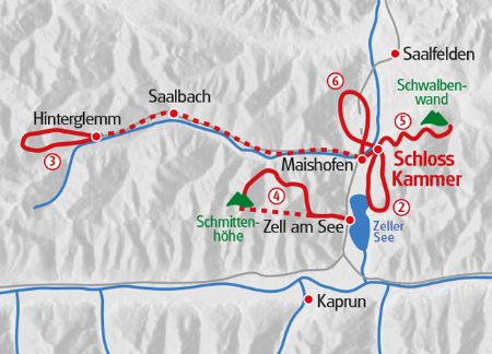 Panorma Walking Pinzgau map