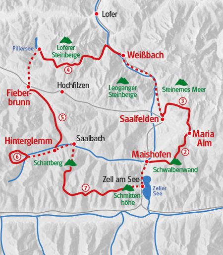 Hiking Pinzgau Map