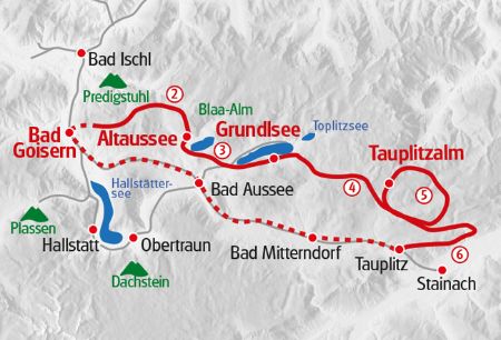 Walking Steiermark - Ausseerland map