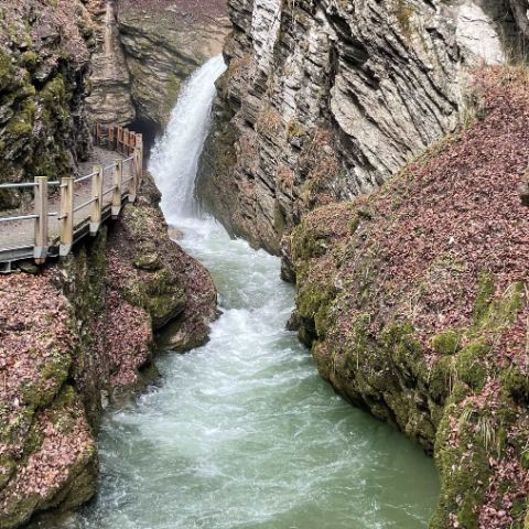 Wasserfall Thur im Toggenburg.