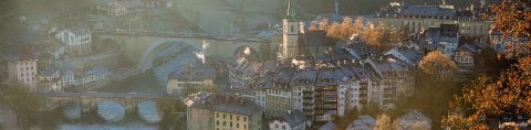 Blick auf die Stadt Bern. Aktivferien mit Eurotrek.