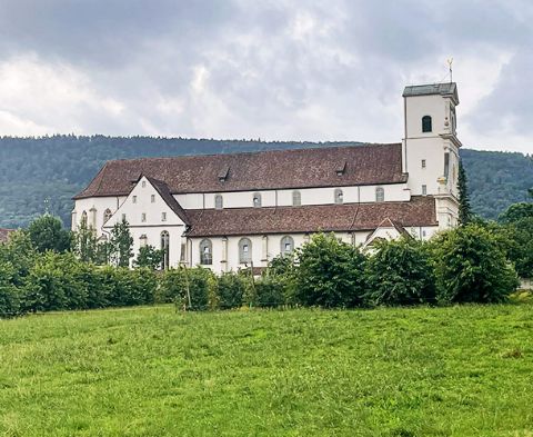 Die Klosterkirche des Benediktinerklosters Mariastein