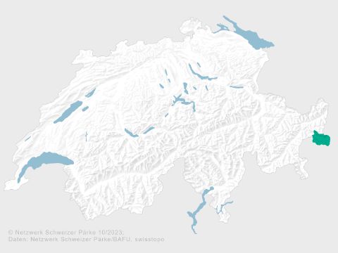 Karte Biosfera Val Müstair