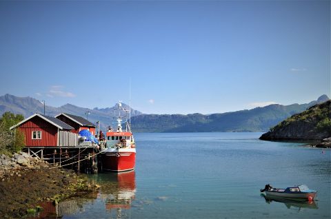 Un simple petit port norvégien.