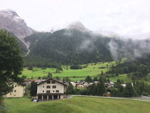 Travelling on the Via Albula-Bernina.