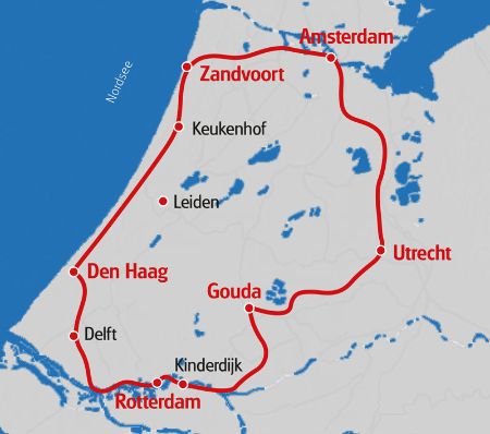 Die Velotour Hollands Schönste Städte von Eurotrek startet in Utrecht und führt durch ganz Holland.