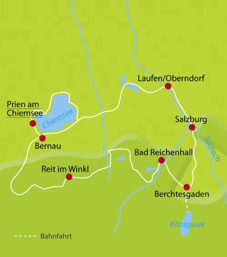 Chiemgau Highlights Karte