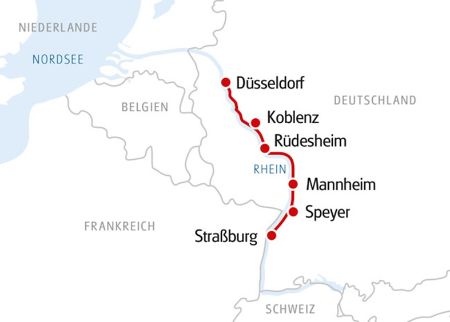 Karte Sagenhafter Rhein