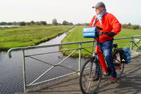 Cyclist in North Holland