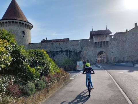 Stadtmauer in Estavayer-le-Lac.