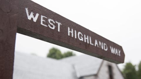 Un panneau indicateur pour le West Highland Way